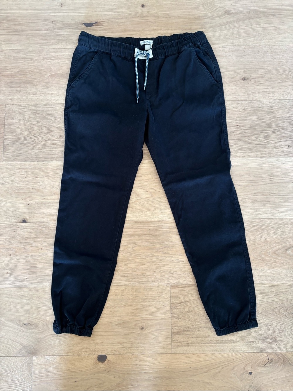 EUC ROXY Beach Pants, Women’s Pull On Tie Elastic Waistband Ocean Life Sporty, M